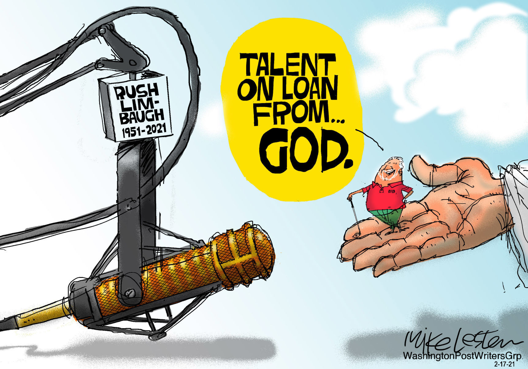Mike Lester cartoon